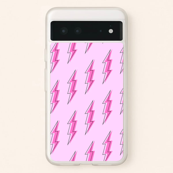 Pink Lightning - Eighties  - Eighties Phone Case for Google Pixel 6