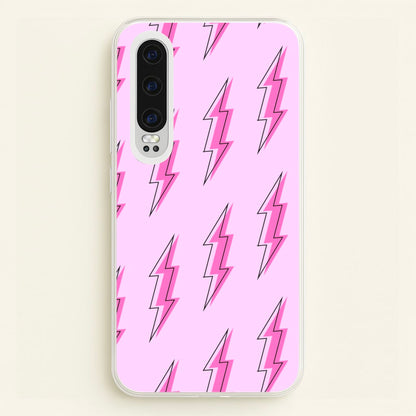 Pink Lightning - Eighties  - Eighties Phone Case for Huawei P30