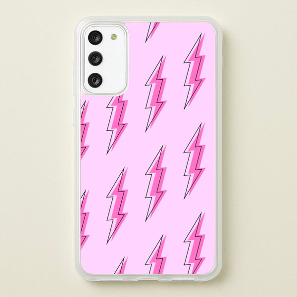 Pink Lightning - Eighties  - Eighties Phone Case for Galaxy S20FE