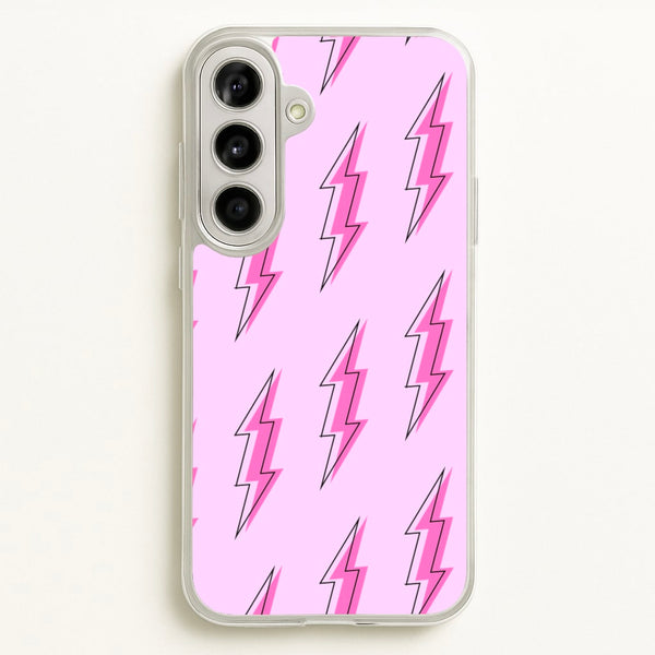 Pink Lightning - Eighties  - Eighties Phone Case for Galaxy A56