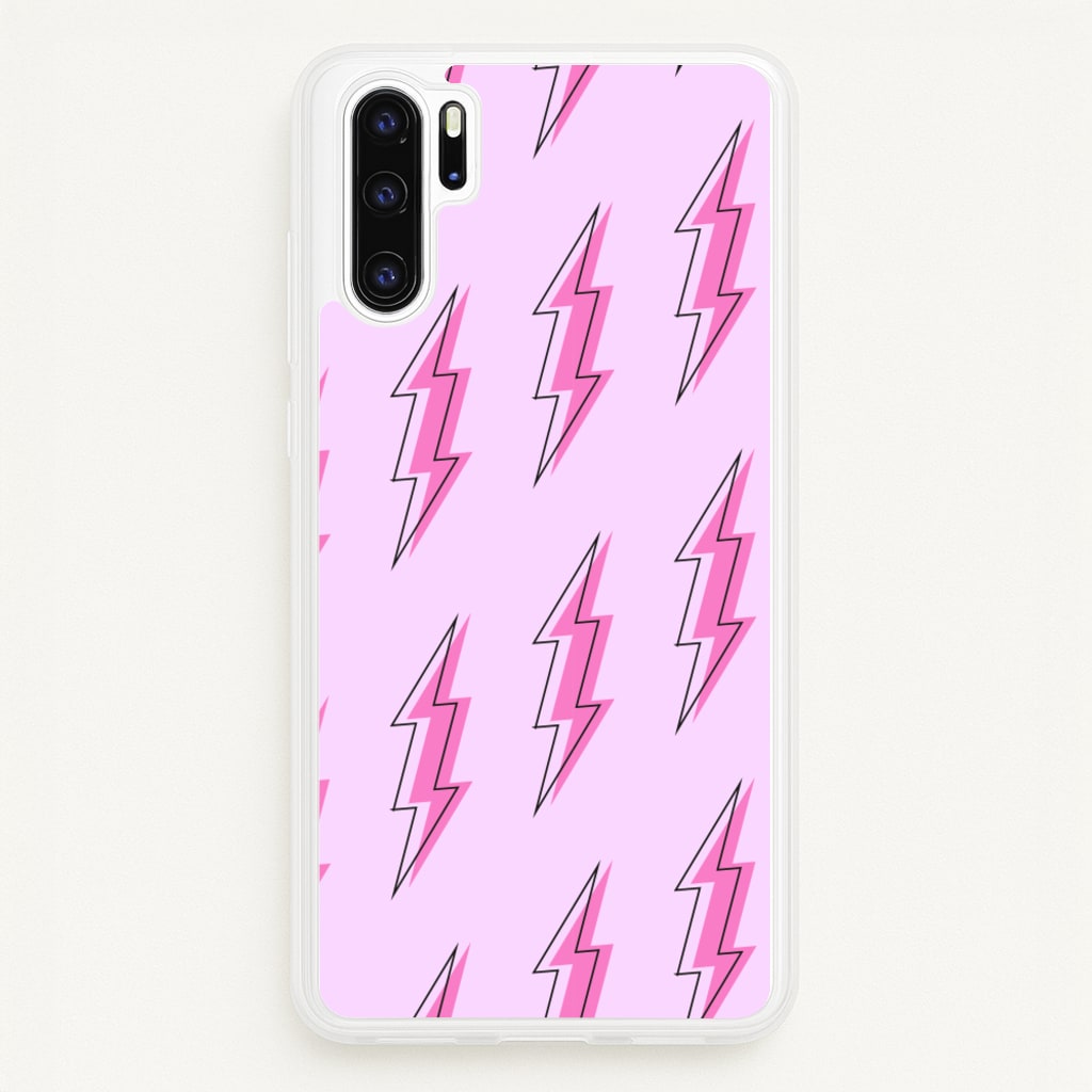 Pink Lightning - Eighties  - Eighties Phone Case for Huawei P30 Pro