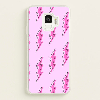 Pink Lightning - Eighties  - Eighties Phone Case for Galaxy S9
