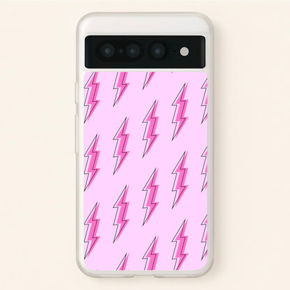 Pink Lightning - Eighties  - Eighties Phone Case for Google Pixel 7 Pro