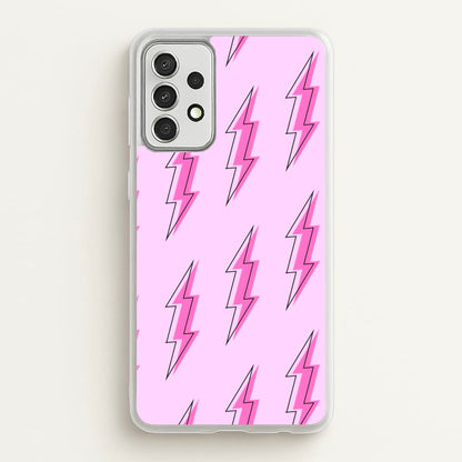 Pink Lightning - Eighties  - Eighties Phone Case for Galaxy A52 / A52s