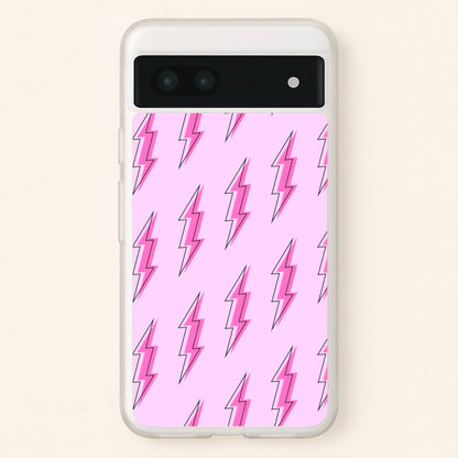 Pink Lightning - Eighties  - Eighties Phone Case for Google Pixel 6a