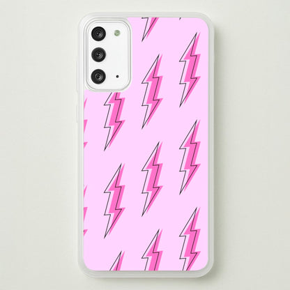 Pink Lightning - Eighties  - Eighties Phone Case for Galaxy Note 20