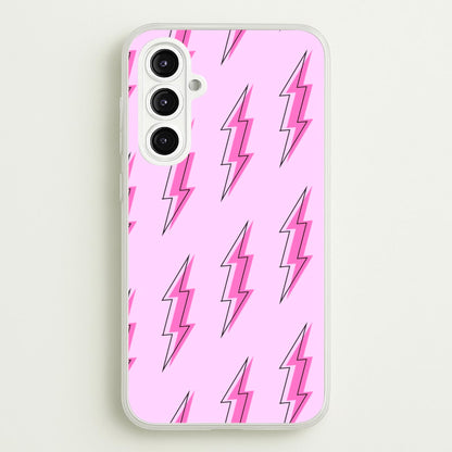 Pink Lightning - Eighties  - Eighties Phone Case for Galaxy A16