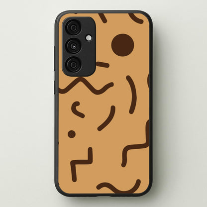 Nude Abstract Pattern - Eighties  - Eighties Phone Case for Galaxy A35