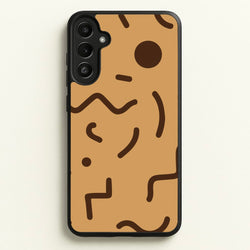 Nude Abstract Pattern - Eighties  - Eighties Phone Case for Galaxy A34