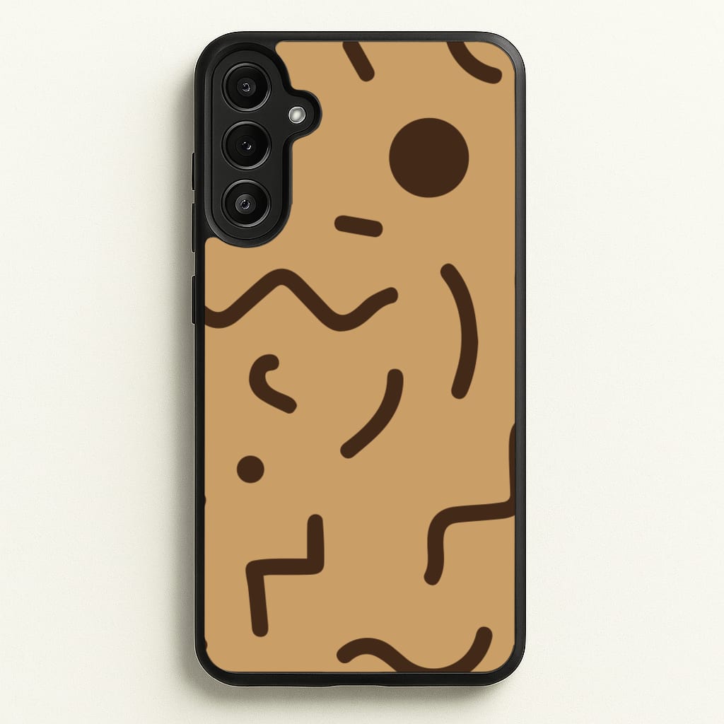 Nude Abstract Pattern - Eighties  - Eighties Phone Case for Galaxy A36