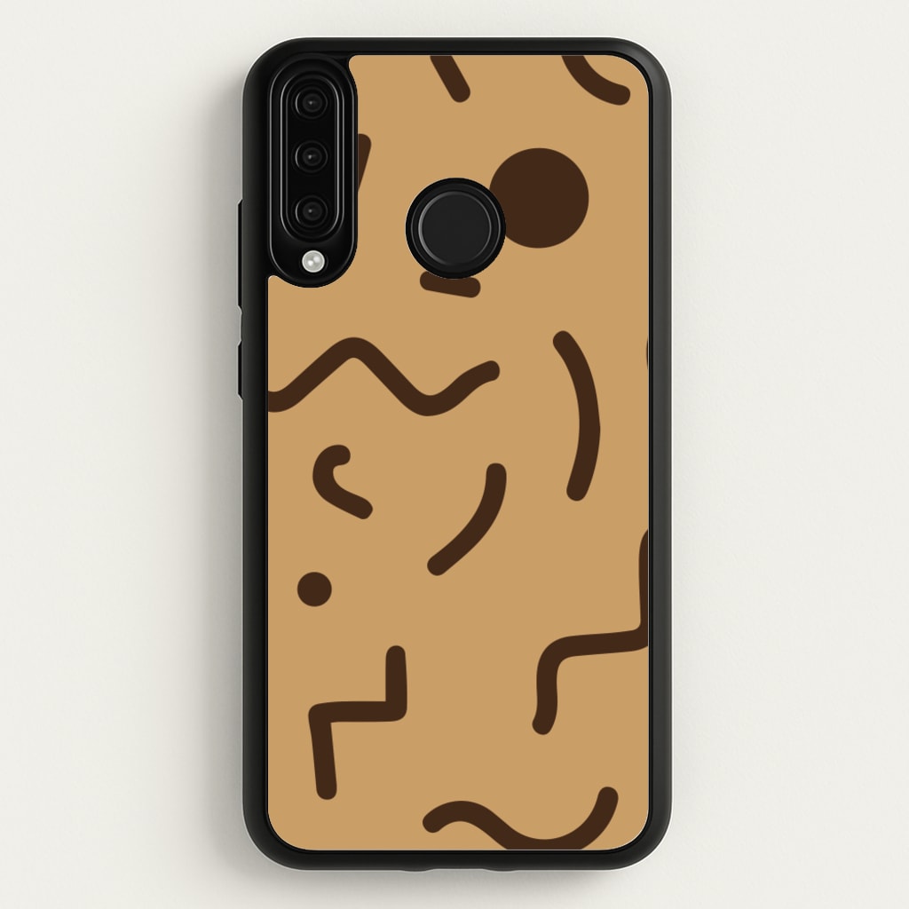 Nude Abstract Pattern - Eighties  - Eighties Phone Case for Huawei P30 Lite