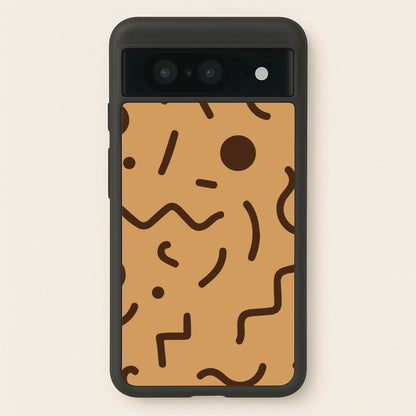 Nude Abstract Pattern - Eighties  - Eighties Phone Case for Google Pixel 8