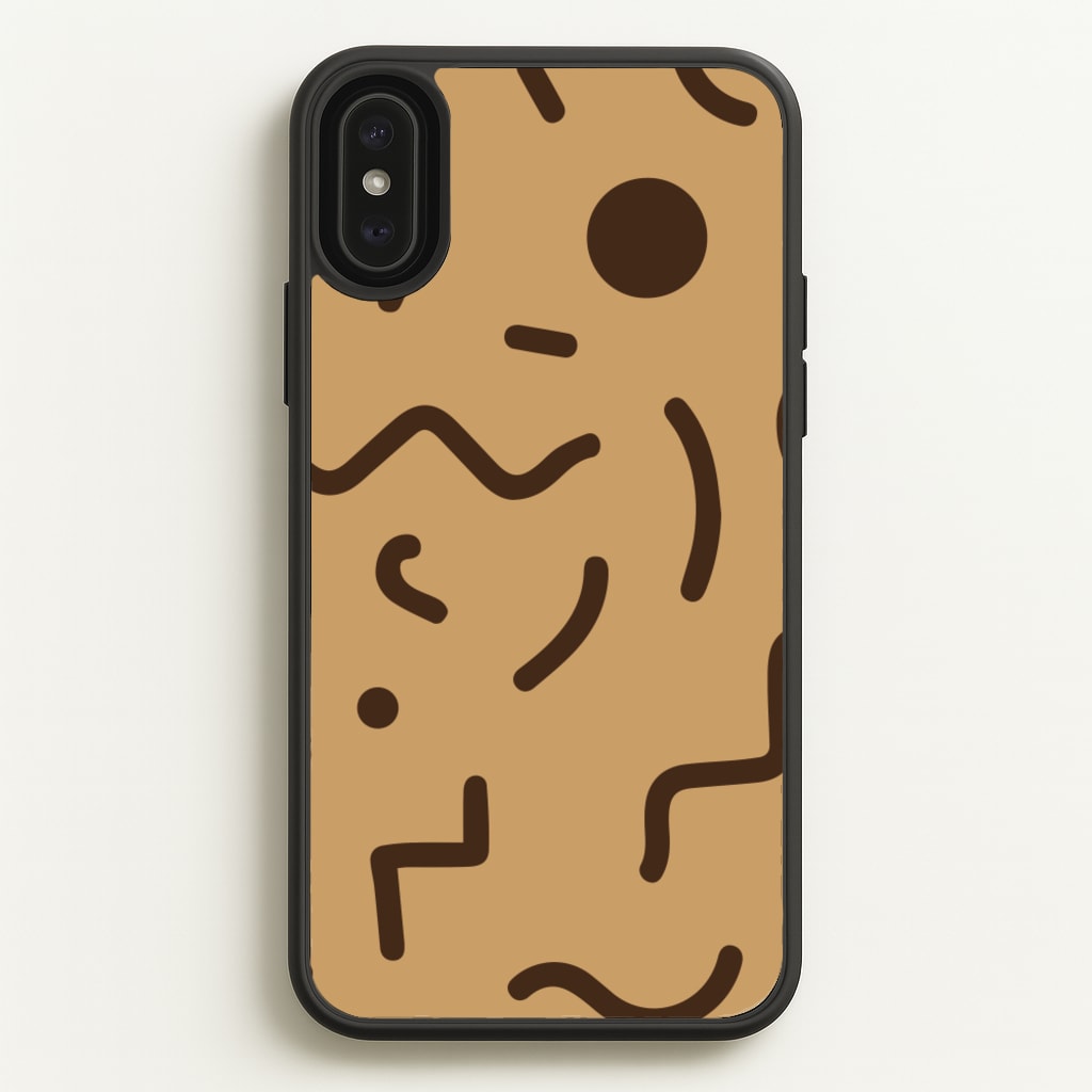 Nude Abstract Pattern - Eighties  - Eighties Phone Case for iPhone XS Max