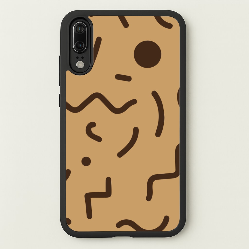 Nude Abstract Pattern - Eighties  - Eighties Phone Case for Huawei P20