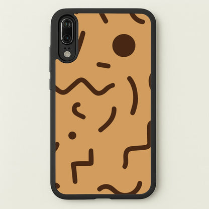Nude Abstract Pattern - Eighties  - Eighties Phone Case for Huawei P20