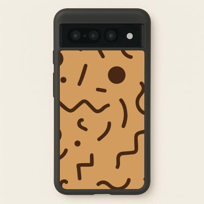 Nude Abstract Pattern - Eighties  - Eighties Phone Case for Google Pixel 7 Pro