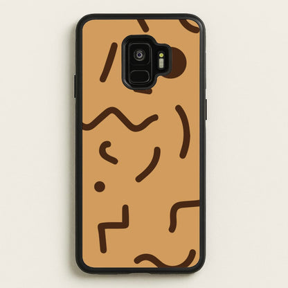 Nude Abstract Pattern - Eighties  - Eighties Phone Case for Galaxy S9