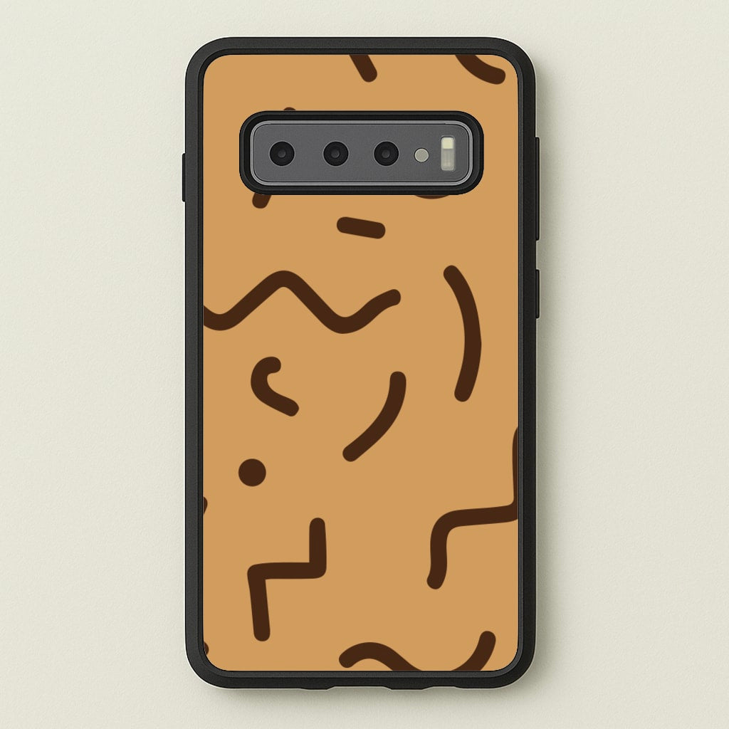 Nude Abstract Pattern - Eighties  - Eighties Phone Case for Galaxy S10 Plus