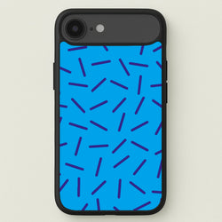 Blue Line Pattern - Eighties Phone Case for iPhone 17 Air