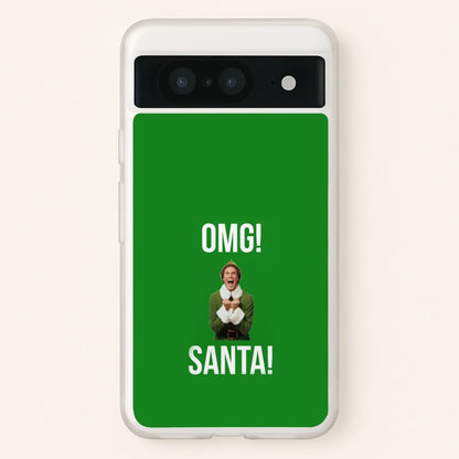 OMG SANTA! - Elf  - Christmas Phone Case for Google Pixel 8
