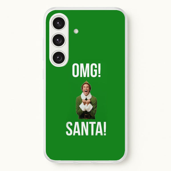 OMG SANTA! - Elf  - Christmas Phone Case for Galaxy S25