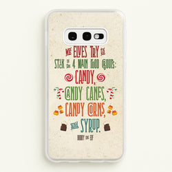 The Four Main Food Groups - Elf  - Christmas Phone Case for Galaxy S10e
