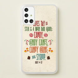 The Four Main Food Groups - Elf  - Christmas Phone Case for Galaxy A71