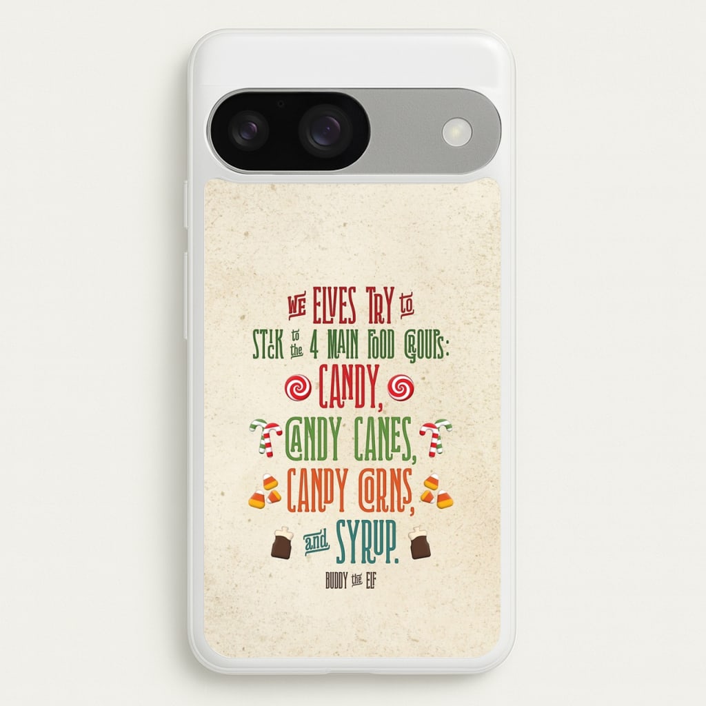 The Four Main Food Groups - Elf  - Christmas Phone Case for Google Pixel 9 / 9 Pro