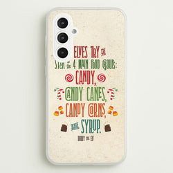 The Four Main Food Groups - Elf  - Christmas Phone Case for Galaxy S23FE