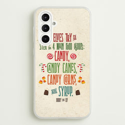 The Four Main Food Groups - Elf  - Christmas Phone Case for Galaxy A16