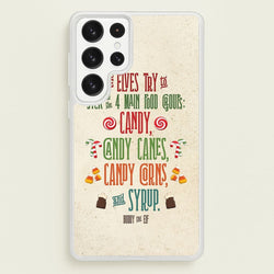 The Four Main Food Groups - Elf  - Christmas Phone Case for Galaxy S22 Ultra
