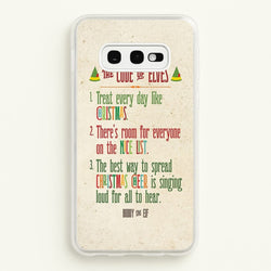 The Elf Code - Elf  - Christmas Phone Case for Galaxy S10e