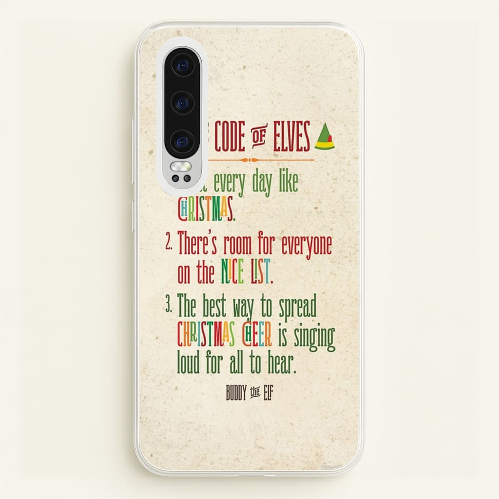 The Elf Code - Elf  - Christmas Phone Case for Huawei P30