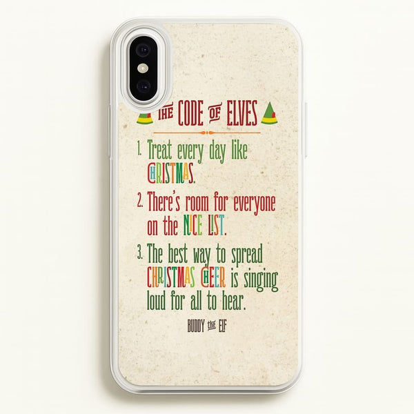 The Elf Code - Elf  - Christmas Phone Case for iPhone XS Max