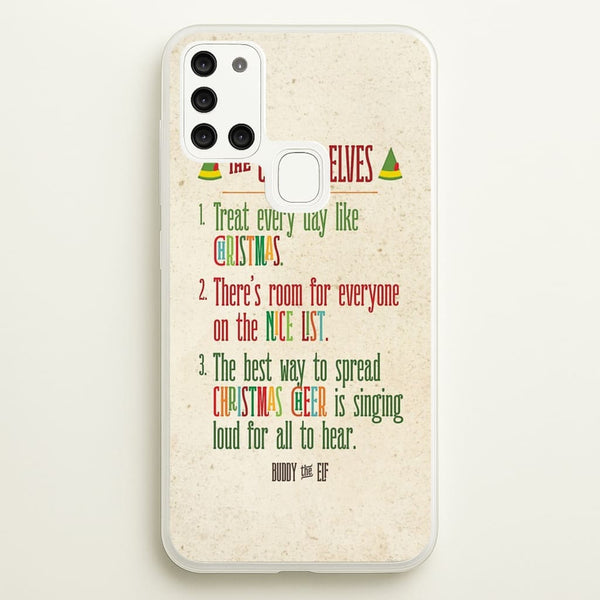 The Elf Code - Elf  - Christmas Phone Case for Galaxy A21s