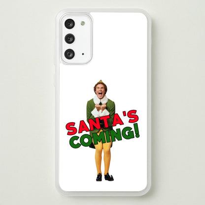 Buddy The Elf - Santa's Coming!  - Christmas Phone Case for Galaxy Note 20