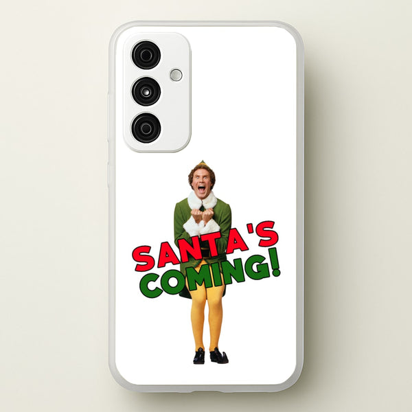 Buddy The Elf - Santa's Coming!  - Christmas Phone Case for Galaxy A35
