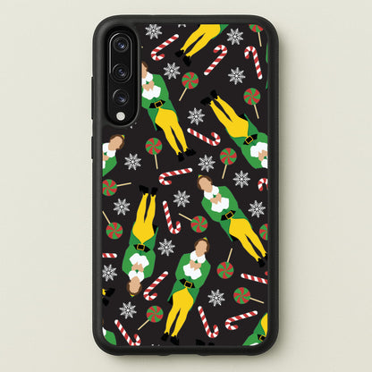 Elf Candy Cane Pattern  - Elf Phone Case for Huawei P20 Pro