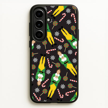 Elf Candy Cane Pattern  - Elf Phone Case for Galaxy A56