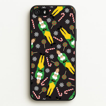 Elf Candy Cane Pattern  - Elf Phone Case for iPhone 5 / 5s / SE 2016