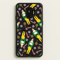 Elf Candy Cane Pattern  - Elf Phone Case for Galaxy S9