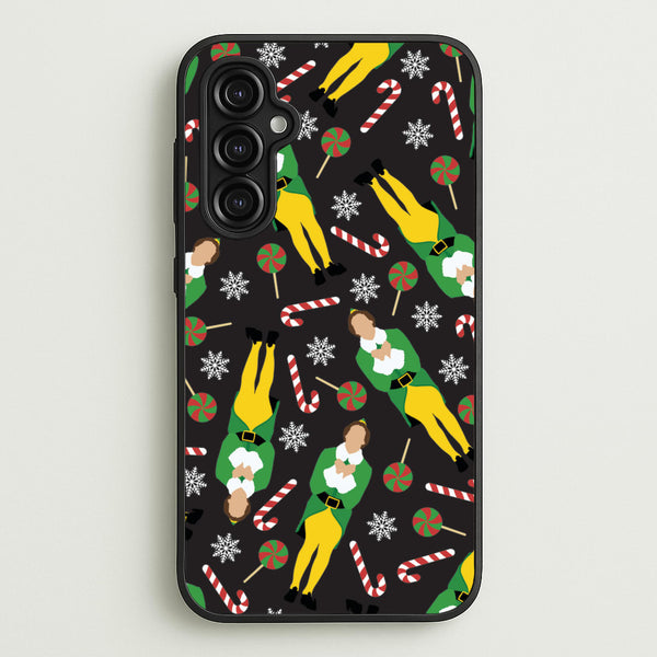 Elf Candy Cane Pattern  - Elf Phone Case for Galaxy A14