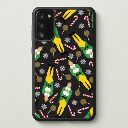 Elf Candy Cane Pattern  - Elf Phone Case for Galaxy A41