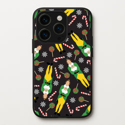 Elf Candy Cane Pattern  - Elf Phone Case for iPhone 14 Pro Max