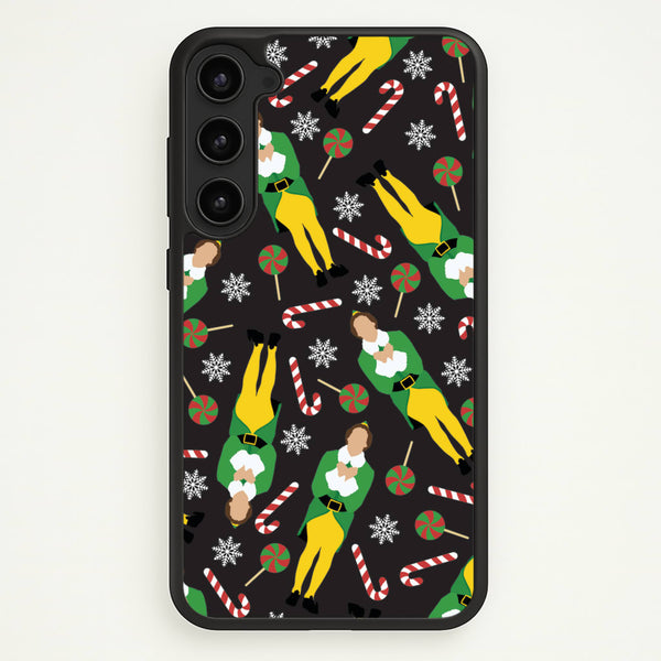 Elf Candy Cane Pattern  - Elf Phone Case for Galaxy S23