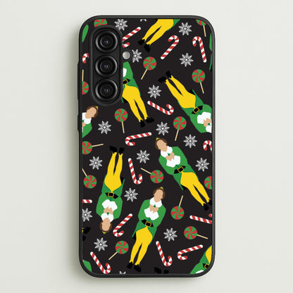 Elf Candy Cane Pattern  - Elf Phone Case for Galaxy A16