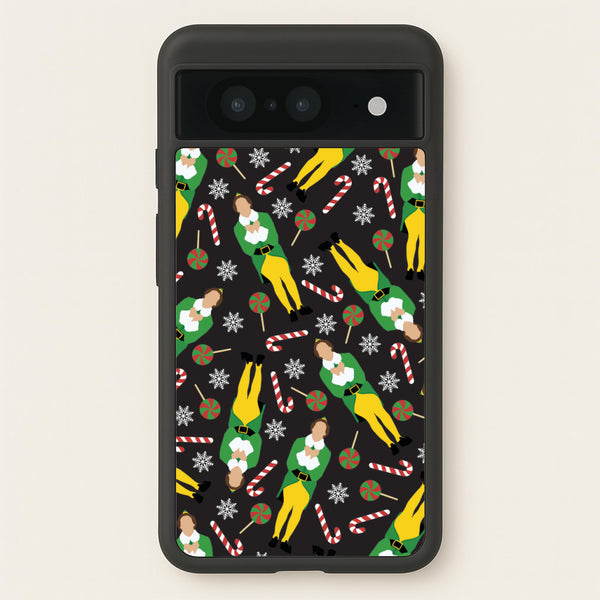 Elf Candy Cane Pattern  - Elf Phone Case for Google Pixel 8