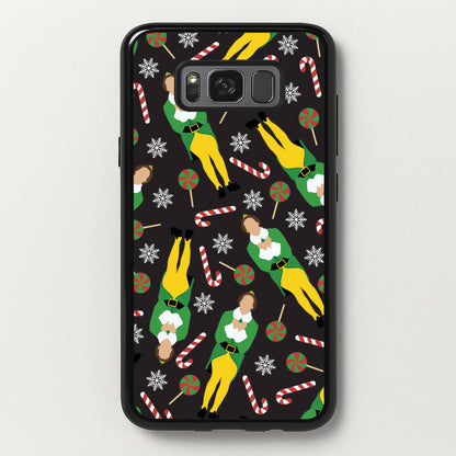 Elf Candy Cane Pattern  - Elf Phone Case for Galaxy S8