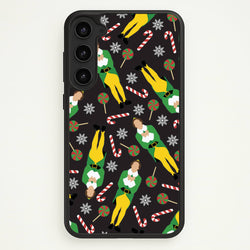 Elf Candy Cane Pattern  - Elf Phone Case for Galaxy S23 Plus
