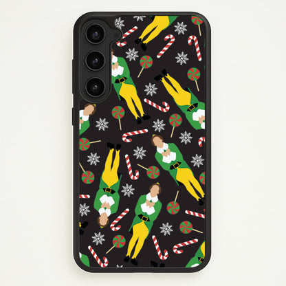 Elf Candy Cane Pattern  - Elf Phone Case for Galaxy S23 Plus